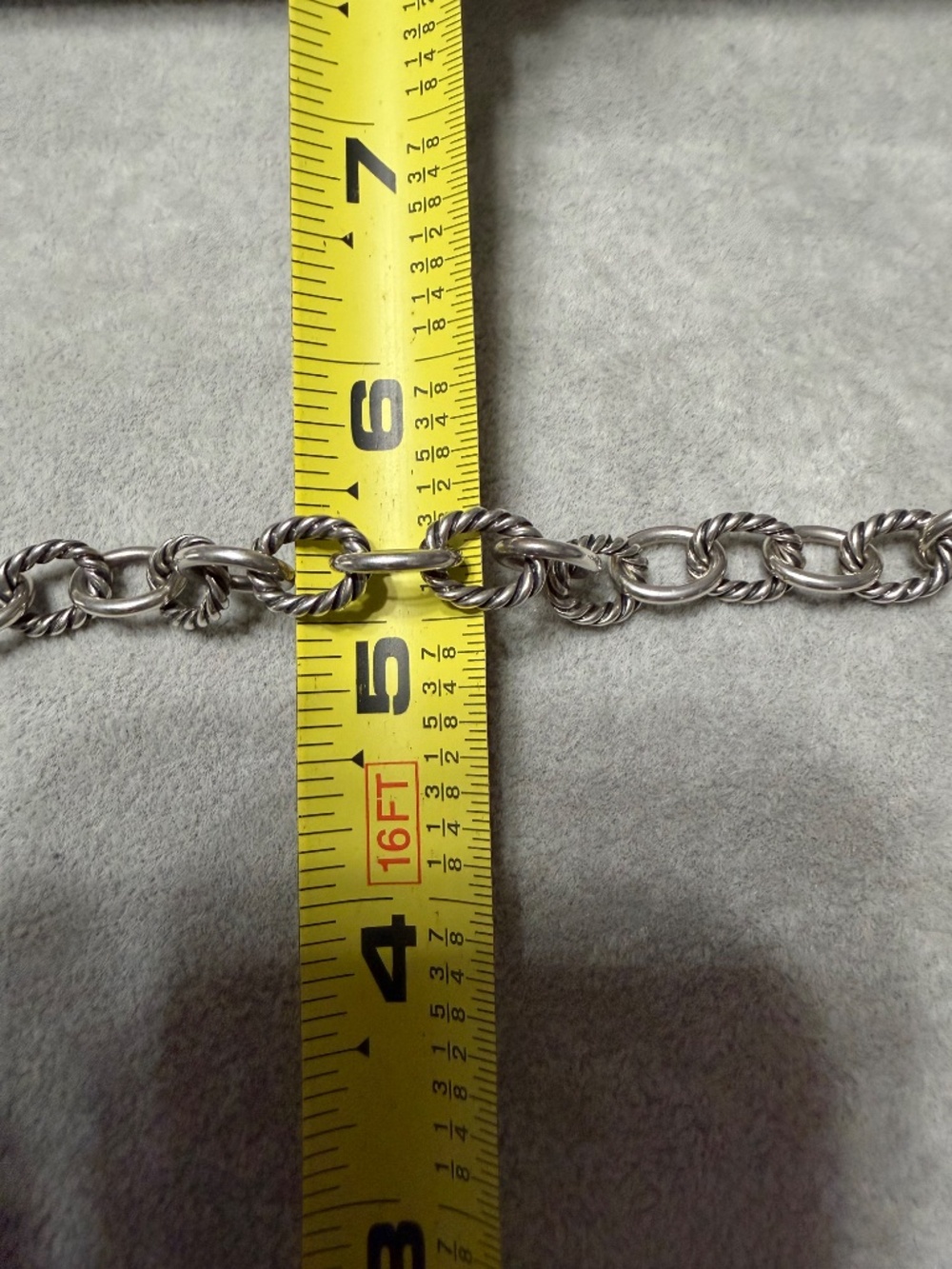 David Yurman Oval Cable link chain 18" Sterling Silver - Picture 4 of 5